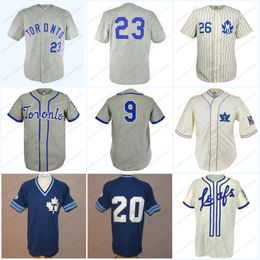 Maillot de Baseball "Leafs" pour hommes et femmes, maillot personnalisé brodé en érable de Toronto, 1956, 1939, 100%