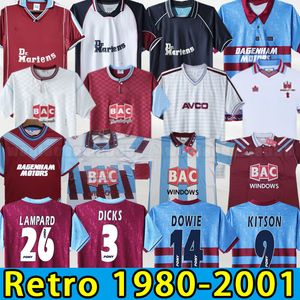 DI CANIO 91 92 95 97 West Centenary Retro voetbalshirt Cole Lampard Dicks 1999 2000 Classic United 100th Anniversary 99 00 Vintage voetbalshirts HAM 93 94 2001
