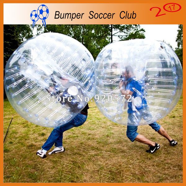 Vente promotionnelle et livraison gratuite Dia Boule de Hamster humain gonflable de 1.5m, balle folle en boucle pour les Sports amusants en plein air, balle pare-chocs, ballon de Football à bulles