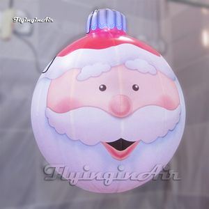 Fantastica appesa grande palla di Natale gonfiabile, lampada artificiale, lampadina, palloncino, ornamento sospeso, palline di Natale per la decorazione del soffitto