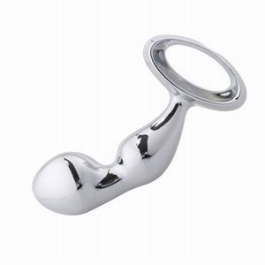 Dia 32mm NJoy Prostate Fun G-spot Toy Chrome Plated Metal Anal Hook Butt Plug Worx Luv Plug Adult Sex Massager Producten