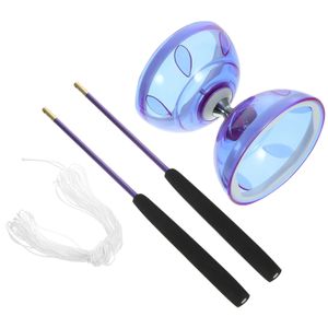 Diabolo yoyo chinois jouet enfants portant des jouets en plastique set toys triple jongle avec une balle de fitness professionnel yo tourning 240416