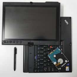Herramienta de diagnóstico mb star c4 c5 c6 xenrty hdd ssd con computadora portátil con pantalla táctil x200t