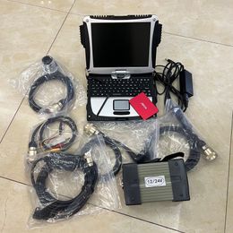 Diagnosetool MB Star c3 Multiplexer scannerkabels Volledige set met 12/2014V in 120GB SSD Toughbook CF-19 Laptop touch creen 12v 24v auto en vrachtwagen