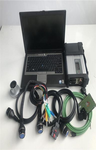 Herramienta de diagnóstico MB Star C5 SD Connect Compact 5 con la computadora portátil usada D630 4GB RAM Computadora 2022 Software de diagnóstico y sistema Win11 en 6747460