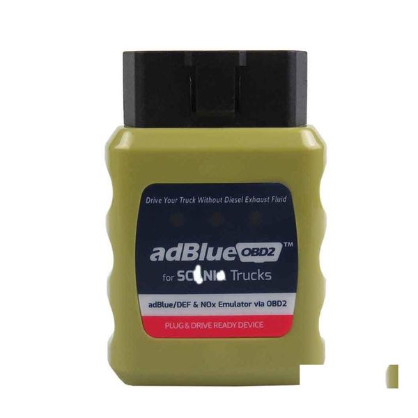 Herramientas de diagnóstico 2022 Est Adblue Emator para camiones Scania Adblueobd2 Adblue/Def Nox a través de Obd 2 Obd2 Drop Delivery Móviles Motocicletas Dhtym