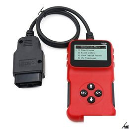 Herramientas de diagnóstico 8-15.5V Mtiple Idiomas V309 Escáner de grasa para automóvil Obd Obd2 Elm327 Lector de código Herramienta de verificación Drop Delivery Mobiles Motorcyc Dhhkq