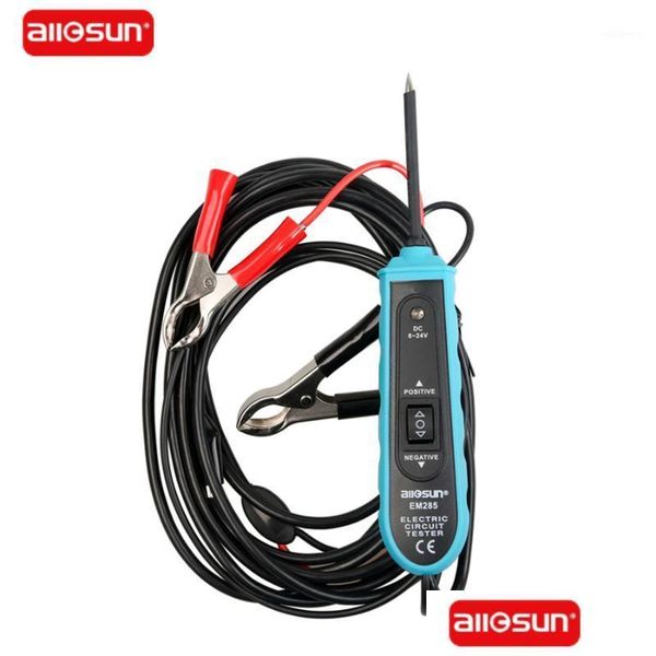 Herramientas de diagnóstico Allsun Em285 Power Probe Car Electric Circuit Tester Motive 624V Dc1 Drop Delivery Mobiles Motocicletas Vehículo Dhtuk