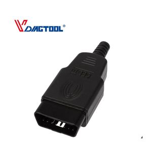 Herramientas de diagnóstico herramienta de diagnóstico Obd macho hembra enchufe Obd2 16Pin conector Ii adaptador Obdii J1962 en Stock Drop Delivery móviles Moto Dhu04