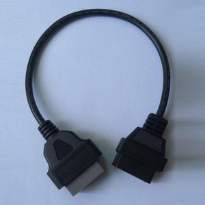 Herramientas de diagnóstico Eaglerich 14PIN a 16PIN OBD1 OBD2 Cable para interfaz OBD II ELM327 Adaptador de extensión de escáner Cor