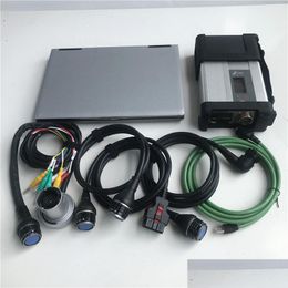Herramientas de diagnóstico para Mercedes Tool MB Star C5 SD CE Connect Compact con computadora portátil D630 Instalar V2021.06V D / X / W HDD Software Ready Wor Dhuhw