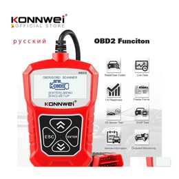 Diagnostische tools Konnwei KW310 OBD2 Scanner Russische taalauto diagnostiek Tool OBD 2 voor ODB2 beter dan ELM327 Drop Delivery Mo Dhut5