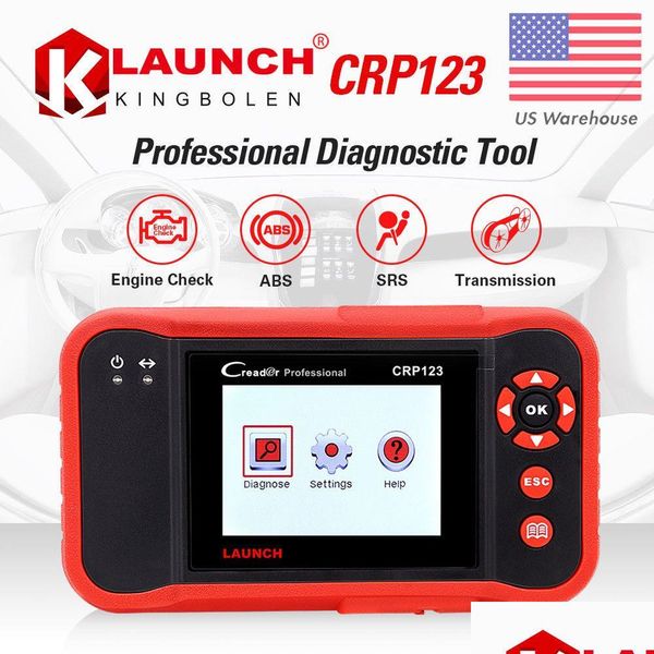 Outils de diagnostic Lancement X431 Creader Vii Plus Lecteur de code Viiadd Obd2 Obd 2 Scanner Crp123 Obdii Outil Motive Scan Drop Delivery Mobi Dhkn0