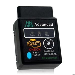 Diagnostische tools Nieuw 5.1 Apparaat Bluetooth Compatibele code OBD2 ELM327 V1.5 CAR -scannerlezer in K5W4 Drop Delivery Automobiles Motorc OTE7S