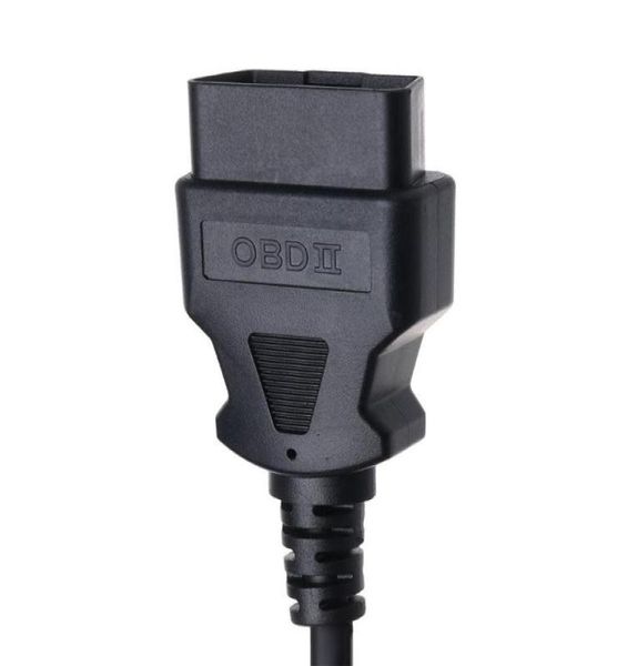 Outils de diagnostic OBD2 16 broches adaptateur de prise mâle connecteur de câble d'ouverture pour extension ELM327 Auto2647194