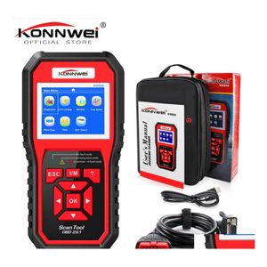 Outils de diagnostic Obd2 Odb2 Scanner Kw850 Fl Fonction Diagnostic de voiture Obd Moteur Code Lecteur Arriver Drop Livraison Mobiles Motos Ve Dht8P