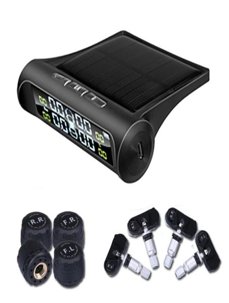 Herramientas de diagnóstico TPMS TPMS Sistema de monitoreo de presión de neumáticos Solar Potencia solar LCD Pantalla Auto Seguridad de seguridad Sistemas de alarma 8409312