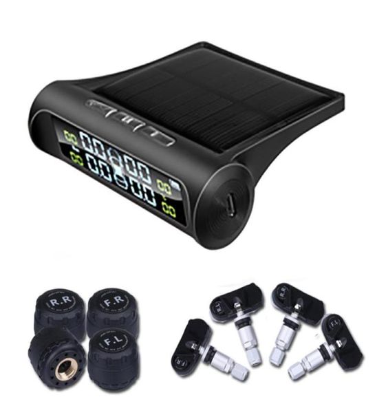 Herramientas de diagnóstico TPMS TPMS Sistema de monitoreo de presión de neumáticos Potencia solar LCD Pantalla LCD Auto Sparencia Sistemas de alarma neumáticos 1195908