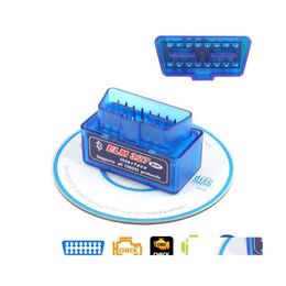 Diagnostische tools v2.1 v1.5 Mini ELM327 OBD2 Bluetooth -scanner OBDII 2 CAR ELM 327 Tester Tool voor Android Windows Symbiandiagnostic DH71O