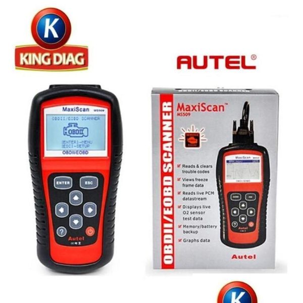 Outils de diagnostic Whole Autel Maxiscan MS509 Obd Scan Tool Obd2 Scanner Code Reader Scanner144620577928807 Drop Delivery Mobiles Moto Dhibs