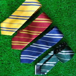 Diagonale streep Tie Red Blue Neck Ties Fashion Women Men Nek Wraps Ntralter Cosplay Fashion Gift