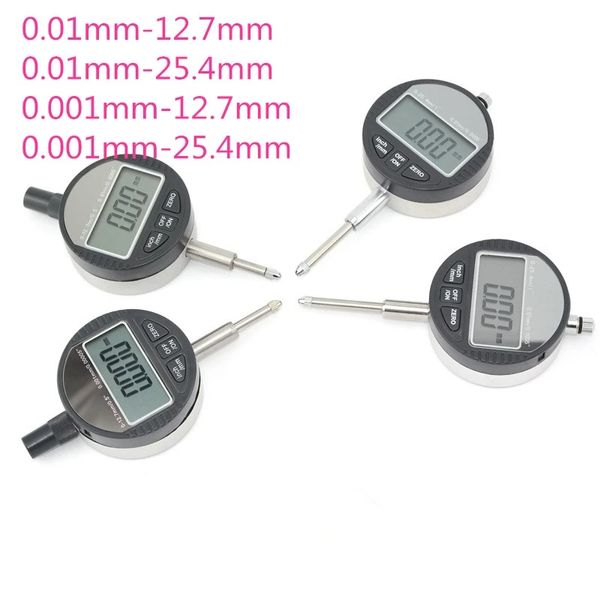 Cadran indicateur jauge outils de mesure micromètre électronique micromètre numérique métrique/pouce 0.01mm 0.001mm 0-12.7mm 0-25.4mm