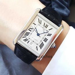 Mouvements de cadran Montres automatiques Cartier Mens Watch Grande série de réservoirs mécanique W5200027