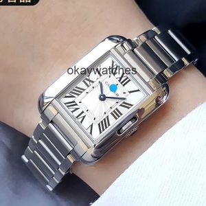 Kies werken Automatisch horloges Carter kopen het nu dames Watch Tank Series Square Quartz Nieuw W5310022