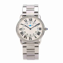 Calles de travail fonctionnant automatiquement Carter Fixe Price New London Series W6701005 Rear Diamond Inlaid Neutral Watch
