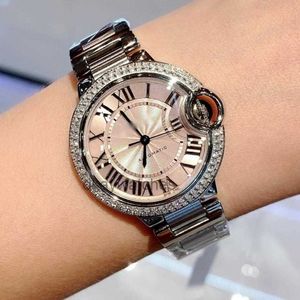 Cadran travaillant automatiques montres Carter Sélection de luxe Bleu Balloon Diamond Set Mécanical Watch for Women WSBB0046