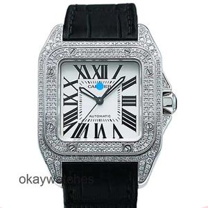 Kies werken Automatisch horloges Carter Medieval Style Automatic Mechanical Mens Watch met Diamond Inlay W206X8