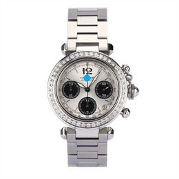 Cadrans fonctionnant des montres automatiques Carter Pacha Series W31048M7 Diamond Diamond Précision en acier Watch Fashion Mechanical