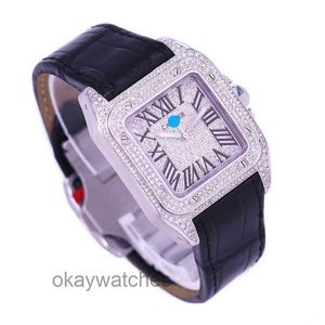Cadran fonctionnant les montres automatiques Carter Sandoz Full Sky Star Diamond Diamond Set Mécanical Watch Mens W20106X8