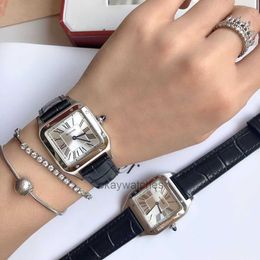 Dials Working Automatic Watches Kajia New Sandoz Square Watch Simple y de moda Cinturón de mujer Versátil