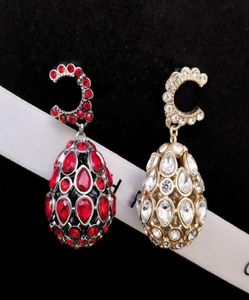 diamanten legers oorbel Luxe studs anti allergie zilveren naald dames oorbellen sieraden maatwerk designer verkoop retro 18K messing verguld hoge kwaliteit3117479