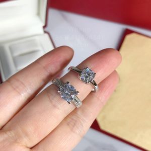 diamants legers anillo para mujer diseñador para hombre diamante 925 plata Chapado en oro 18K T0P calidad reproducciones oficiales moda estilo clásico lujo regalos premium 005