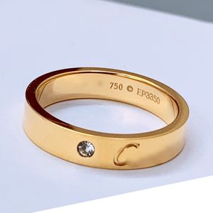 diamants legers solitario anillo de bodas pareja diseñador de anillos para hombre 925 plata Chapado en oro 18K T0P calidad más alta calidad de contador regalo de aniversario 016