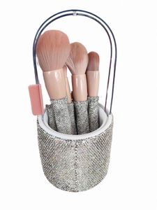 Diamd-ingelegde make-up kwast emmer set stickers boor 8-delige set volledige make-up tool emmer losse poeder oogschaduw borstel I0fQ#