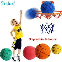 Diameter 242218 cm stille hoge dichtheid schuim sportbal indoor mute basketbal zachte elastische bal kinderen sportspeelgoed spellen 240418