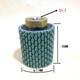Diamètre 29/41/55 mm Moule de diamant cylindrique Mouette de roue de tambour Utilisation de M10 M14 M16 5/8-11 Polissage pour le carreau de céréales en marbre de granit