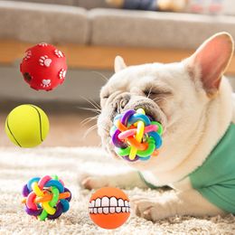 Bola chirriadora para mascotas de 6cm de diámetro, juguete chirriante para gato, cachorro, perro, juguetes para masticar, accesorios para perros pequeños, suministros para mascotas, cachorro brinquedo