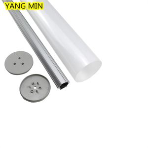 Gratis verzenddiameter 75 mm hangend opgehangen ronde LED -licht aluminium profiel voor LED -strips LED -profielaluminium