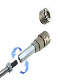 Conector de tornillo de 8mm de diámetro para consolador y masturbador VacULock, tornillo adaptable, accesorio de máquina sexual, juguetes sexuales Y201118256Y9620600