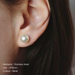 Boucles d'oreilles à tige de diamètre en argent plaqué pour femme