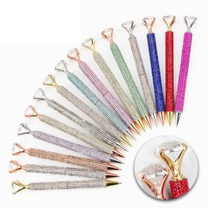 Diamant stylos à bille fête faveur strass Bling métal cadeau stylo coller perceuse pour noël mariage anniversaire