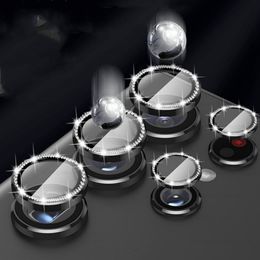 Diamond cameraglas voor Samsung S23 Ultra Metal Glitter Lens Cover Camera Screen Protector voor Galaxy S23U S23ultra -lensglas