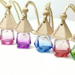 Diamant voiture parfum bouteille pendentif bouteilles vides désodorisant parfums diffuseur de parfum vide Portable pendentif