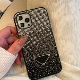 Diamond Cellphone Case Luxury Designer Phone Cases Pour IPhone 13 12 11 Pro Promax Xr X / xs 7/8 Plus Lettre P Protect Shell Glitter Crystal