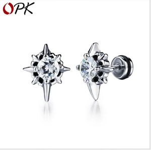 Boucles d'oreilles croix diamant boucles d'oreilles homme acier titane boucles d'oreilles zircon météore accessoires homme