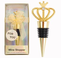 Diamond Crown Wine Stopper Silver Stoppers Home Kitchen Bar Tool Metal Seal Stoppers Mariage Cadeaux invités SN62828309693